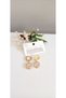 Steel Earrings for Women 316L, 2 Pieces, Elegant, with Baguette Stone Detail, Chicken Skin Color, Non-Fade Guaranteed, Invoiced - 7