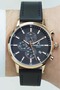 Rosegold Black Dual Time Men's Wristwatch Suitable for Sports and Stylish Use