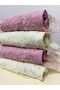 50x90 Set of 4 100% Cotton Velvet Needle Lace Lace Motif Towels - 3