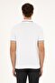 Men's White Polo Collar T-Shirt - 5