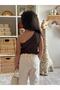 BABY KIDS BROWN RiBANA SINGLE CROP TOP - 3