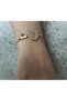 Women's Gold Quarter Italian Chain Steel Bracelet - 2