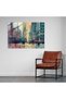 Vintage City Architecture Pointillism Modern Art, Pointillism, Glass Wall Art, Glass Print - 3