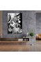 Dadaism Glass Print - Monochrome Swirls - Dadaism, Wall Decoration, Swirls, Abstract - 3