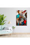 Dadaism Glass Wall Art, Chaotic Composition, Dadaism, Glass Wall Art, Glass Art - 2