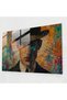 Man Portrait Pointillism Glass Print Wall Art Home Decor,Pointillism,Modern Art