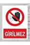 Prohibited Sign Board 24X34 cm Pvc