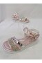 Girl's Sandals with Stone Sole Pad - 4