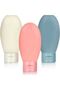 Set of 3 Refillable, Portable Multi-Purpose Cosmetic Bottles for Travel| Empty Cream Package - 2