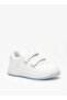Solid Sneakers with Hook and Loop Closure