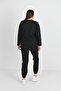 Women's Large Size M Print Detailed Tracksuit Set 8074-25 - 5