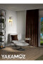 Velvet Appearance Chocolate Brown Island Background Curtain Extra Strength Velvet Touch Series - 2
