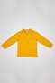 Simala Boys' Yellow Polo Collar Long Sleeve Winter Sweatshirt - 4