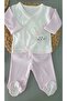 Newborn 0-3 Months Rabbit Embroidered Patterned 10 Piece Hospital Discharge Set - 3