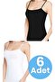 Women's Cotton Strap Undershirts, Pack of 6 - 7