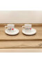 Custom Designed Double Coffee Cup Set with Wife/Husband Engraving, 4 Pieces - 4