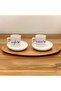 Custom Designed Double Coffee Cup Set with Wife/Husband Engraving, 4 Pieces - 3