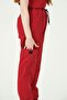 Red Lycra Scrubs Cargo Pocket Jogger Leg Forma Bat Sleeve Set Unisex - 7