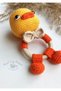 Duck - Teether & Rattle Antibacterial Threaded - 6