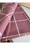 Dusty Rose Pink Checkered Double Cotton Pique 200cm X 220cm - 6