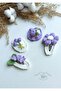Special 4-Piece Lilac Set Snap Niche Hair Accessories - 4