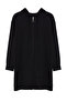 Black Hooded Zippered Basic Knitted Wide Fit Oversize Sweatshirt Cardigan TCTAW22TW0137 - 7