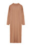 Camel Comfortable Fit Collar Zipper Basic Knitwear Dress Tctaw25Eb00013 - 7