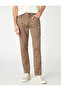 Slim Fit Trousers 5 Pockets Buttoned Textured - 3