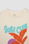 Girl's Crew Neck Crop Printed Short Sleeve T-Shirt A1763A823Hs - 7