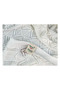 Ecru Ecru Patterned Knitted Lace Baby Blanket - 80X100 - 4