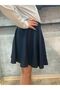 Double Navy Blue Mini Shorts Skirt for Kids - 3
