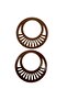 Wooden Bag Handle MDF Handle Walnut Zebra Pattern (1 Pair)