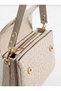 Justpolo Women's Cream Original 3 Compartment Shoulder and Crossbody Bag - 6