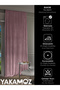 Velvet Appearance Sweet Pink Island Background Curtain with Extra Strength Velvet Touch Series - 5