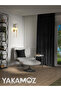 Velvet Look Black Island Background Curtain Velvet Touch Series with Extra Strength - 2
