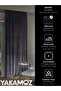Velvet Appearance Dark Gray Island Background Curtain with Extra Strength Velvet Touch Series - 5