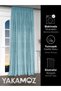 Velvet Appearance Nile Green Island Background Curtain with Extra Strength Velvet Touch Series - 3
