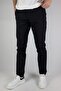 Men's Black Slim Fit Slim Fit Side Pocket Chino Trousers
