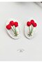Red Balloon Buckle - Niche Hair Accessory (1 Pair) - 5