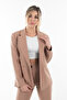 Beige Classic Collar Jacket Set -0106309 - 6