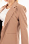 Beige Classic Collar Jacket Set -0106309 - 7