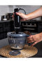 Mixer Bowl with Lid 2400 ml Mixing Bowl with Handles Whisk Bowl - Anthracite