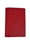 Acar Mira Thermo Leather Passport Case Passport Holder Dark Red