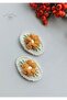Autumn Embroidered Daisy Buckle Niche Hair Accessory (1 Pair)