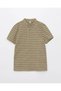 Lcw Kids Judge Collar Striped Short Sleeve Boy's T-Shirt