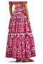 Imported Patterned Women's Summer Skirt - 2
