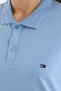 Women's Knitwear Strappy Pique Cotton Classic Comfortable Polo Collar Blue - 6