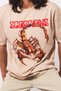 Scorpion Front Printed Beige Premium Oversize Unisex Tshirt