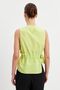 Yellow Gathered Detailed Tied Linen Blouse - 6
