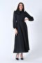 Flared Dress with Belt Ties Black4593260 - 3